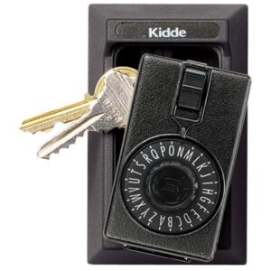 Kidde KeySafe Original Dial Lid Key Box (Permanent), Black, 1/Each (Reshipper)