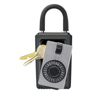 Kidde KeySafe Original Dial Lid Key Box (Portable), Titanium, 1/Each (Reshipper)