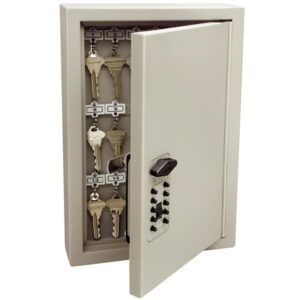 Kidde TouchPoint Key Cabinet Pro, 30 Key, 12 1/16"H x 8 1/8"W x 3 3/16"D, Clay, 1/Each