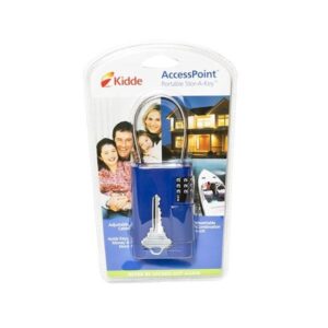 Kidde Portable Stor-A-Key Key Boxes, Shelf Pack, (3) Blue, (3) Yellow, 6/Pkg