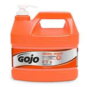 Gojo Natural* Orange Pumice Hand Cleaner, 1 gal Pump Bottle, 4/Case