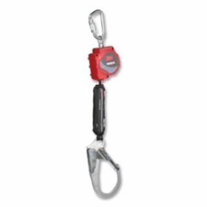 Protecta Self-Retracting Lifeline, Steel Carabiner Anchor, Harness Steel Rebar Hook, 11 ft Line