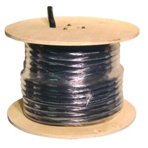 SOOW Non UL Power Cable, 8 AWG, 3 Conductors, 40 A, 250 ft, Black, Spool