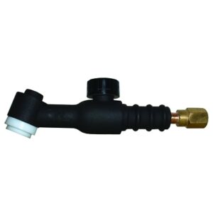 TIG Torch Body, Air Cooled, 125 A, Rigid Head with Valve, For 9 Torch