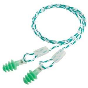 Honeywell Howard Leight Clarity Multiple-Use Earplugs, Small, Green, 10/Box