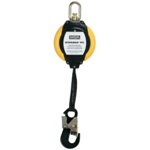 MSA Workman PFL w/ Integral Swivel, 1" Steel Carabiner, & Locking LC Snap Hook, 1/Each