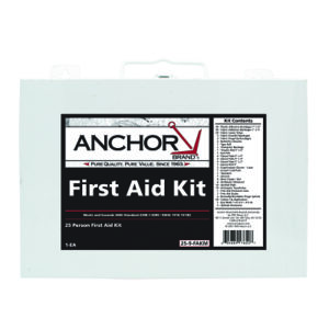 25 Person First Aid Kit, ANSI 2009, Metal Case