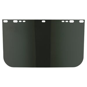 Visor, Dark Green, Unbound, 9 in x 15-1/2 in, for Jackson Safety Head Gear/Cap Adaptors