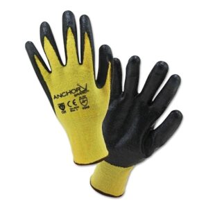 NITRILE COATED KEVLAR GLOVES, , YELLOW/BLACK