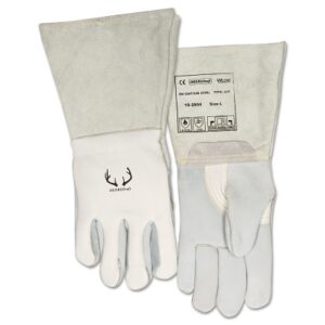 Quality Welding Gloves, Split Cowhide, Large, Russet, Left Hand