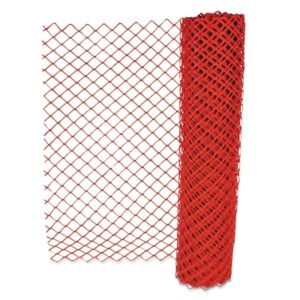 Safety Fences, 4 ft x 50 ft, Polyethelene, Orange, Chain Link Style
