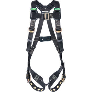 MSA Workman Arc Flash Full-Body Harness w/ D-Ring, Standard, Black,