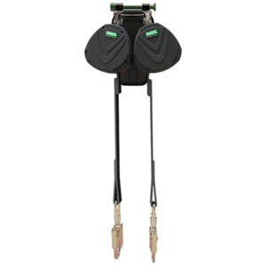 MSA V-Edge Leading Edge Self-Retracting Web PFL, Twin Leg w/ Steel Swivel Snap Hook, 1/Each