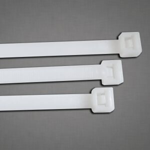 General Purpose Cable Ties, 30 lb Tensile Strength, 5.7 in L, Natural, 100 Ea/Bag
