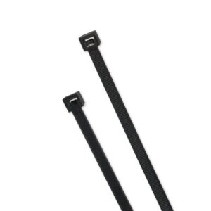 Elite Cold Weather Cable Tie, 50 lb Tensile Strength, 7.6 in L, Black, 100 Ea/Bag