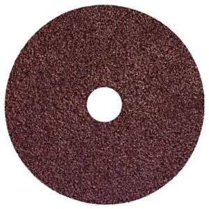 Resin Fiber Discs, 5 in Dia, 24 Grit, 7/8 in Arbor, 10,000 RPM