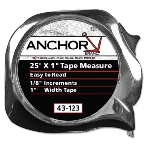 Easy to Read Tape Measure - 1in x 33ft, Chrome