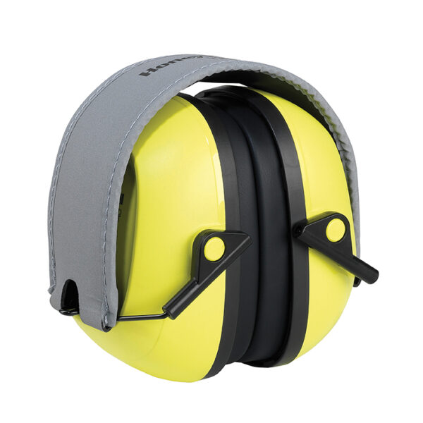 Honeywell Howard Leight VeriShield 100 Series Passive Earmuffs, Over-the-Head, Folding, NRR 27, High -Vis Yellow, 1/Each