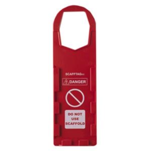 Brady Scafftag Holders, "Danger Do Not Use Scaffold", 11 3/4" x 3 1/2", Red, 10/Pkg