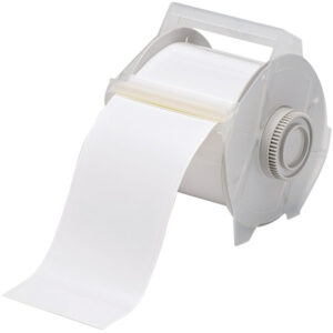 Brady GlobalMark Series Indoor/Outdoor Vinyl Labels, 2 1/4", White, 100''/Roll