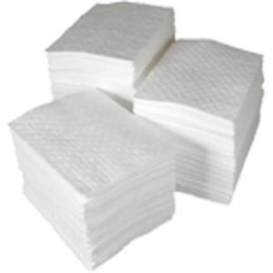 SPC Basic Oil Only Heavy Weight Pads, 15" x 17", White, 100/Bale