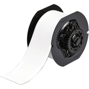 Brady B30 Series Magnetic Labels, 2 1/2", White, 25''/Roll