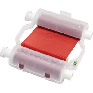 Brady B30 Series R10000 Single Color Printer Ribbon, Red, 200''/Roll