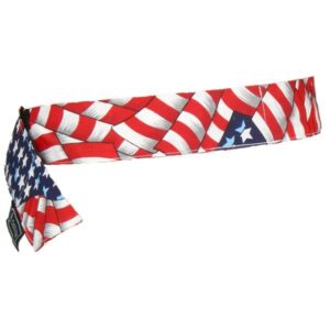 Ergodyne Chill-Its 6705 Cooling Bandana, Hook-&-Loop Closure, Stars & Stripes, 1/Each