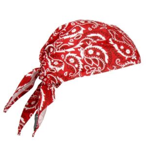 Ergodyne Chill-Its 6710 Cooling Triangle Hat, Red Western, 1/Each