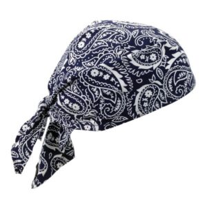 Ergodyne Chill-Its 6710 Cooling Triangle Hat, Navy Western, 1/Each