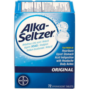 Alka-Seltzer, 2 Pkg/36 Each, 24/Case