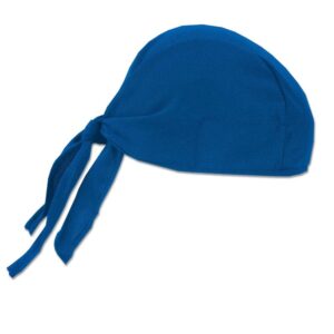 Ergodyne Chill-Its 6615 High-Performance Dew Rag, Universal, Blue, 1/Each