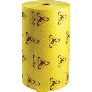 SPC Brightsorb Hi-Vis Medium Weight Roll, 30" x 300'' (Perfed Every 15" & Up Center), Yellow, 1/Each