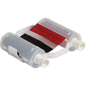 Brady B30 Series R10000 Two Color Printer Ribbon, Black/Red, 200''/Roll