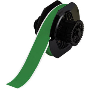 Brady B30 Series Indoor/Outdoor Vinyl Labels, 1 1/8", Green, 100''/Roll