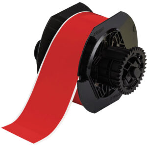 Brady B30 Series Indoor/Outdoor Vinyl Labels, 2 1/4", Red, 100''/Roll