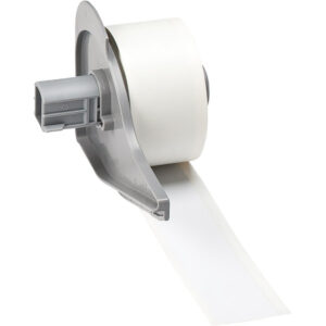 Brady BMP 71 Indoor/Outdoor Vinyl Labels, 1" x 50'', White, 1/Roll