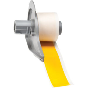 Brady BMP 71 Indoor/Outdoor Vinyl Labels, 1" x 50'', Yellow, 1/Roll