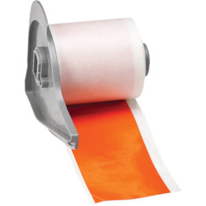 Brady BMP 71 Indoor/Outdoor Vinyl Labels, 2" x 50'', Orange, 1/Roll