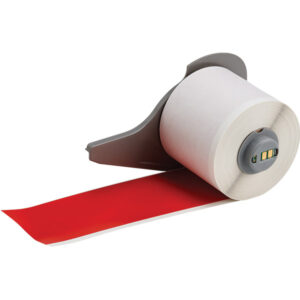 Brady BMP 71 Indoor/Outdoor Vinyl Labels, 2" x 50'', Red, 1/Roll