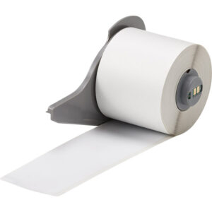 Brady BMP 71 Indoor/Outdoor Vinyl Labels, 2" x 50'', White, 1/Roll