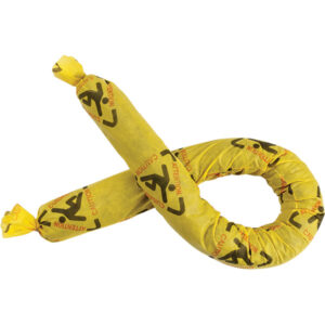 SPC Brightsorb Hi-Vis Socs, 3" x 4'', Yellow, 12/Case