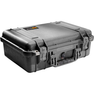 Pelican (1500) Protector Case, 18 1/2"L x 6 15/16"H x 14 1/16"W (OD), 16 3/4"L x 6 1/8"H x 11 3/16"W (ID), Black, 1/Each