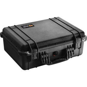 Pelican (1520) Protector Case, 19 13/16"L x 7 7/16"H x 15 13/16"W (OD), 18 1/16"L x 6 3/4"H x 12 29/32"W (ID), Black, 1/Each