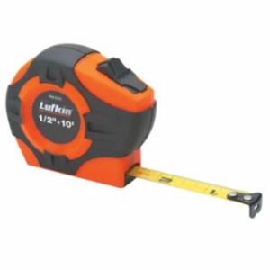 Lufkin Hi-Viz P1000 Series Power Return Tape, A30 Blade, 1'' x 33'', Hi-Vis Orange,