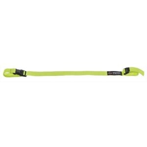 Ergodyne Squids 3150 Hard Hat Elastic Lanyard, Buckle, Hi-Vis Lime, 1/Each