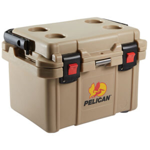 Pelican Elite Cooler, 20 qt, Tan, 1/Each