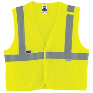 Ergodyne GloWear 8260FRHL TYPE R CLASS 2 FR MODACRYLIC VEST, , LIME,