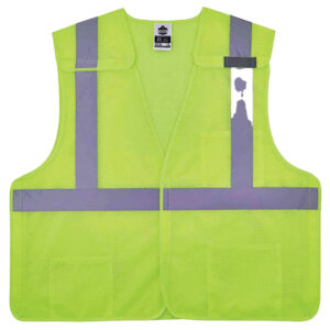 Ergodyne GloWear 8217BA 5-PT Breakaway Vest , HI-VIS Lime,