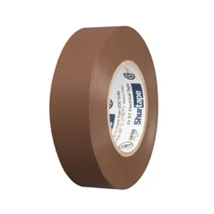 Electrical Tape, 3/4 in x 66 ft, 7 mil, Brown, Case of 100